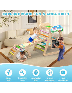 Conjunto de Escalada Pikler 10 en 1 - Gimnasio de Madera 2