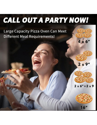 Horno de Pizza PIZZELLO 16" Propano y Leña con Accesorios