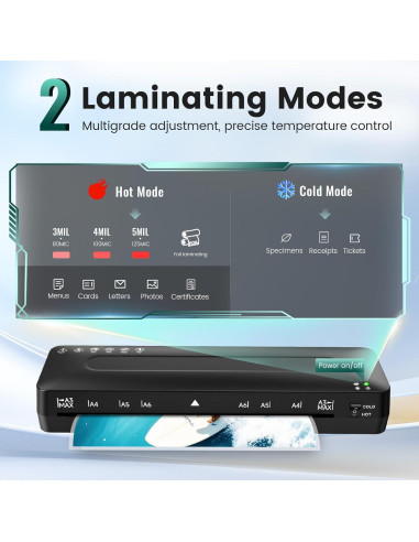 Máquina de Laminado Térmica MAXDONE A3 13 Pulgadas 1.59 kg