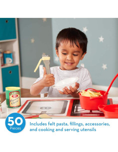 Set de Comida de Pasta de Juguete Melissa & Doug 50 Piezas 2