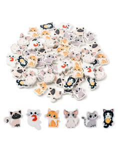 Borradores de Gato ANGOLIO 60 Pcs Multicolor para Niños