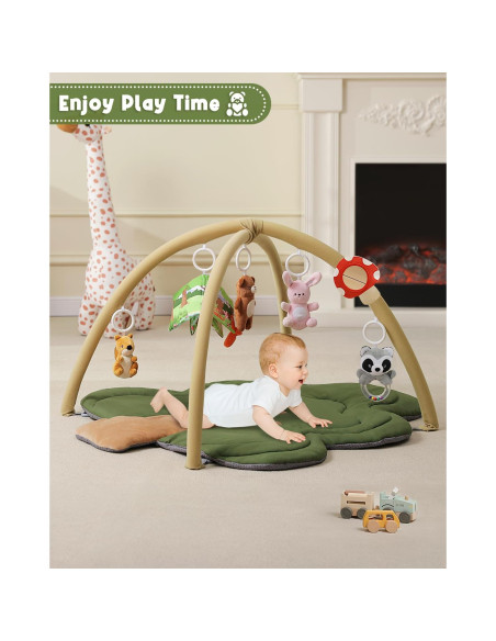 Alfombra de Juego para Bebés PIIKAGO Árbol 99x86 cm 6 Juguetes Alfombra de Juego para Bebés PIIKAGO Árbol 99x86 cm 6 Juguetes