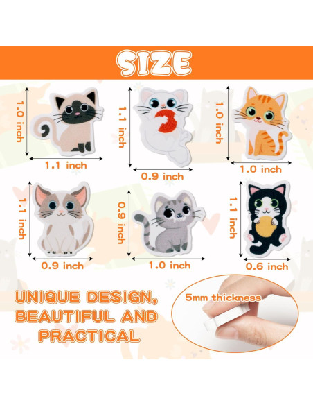 Borradores de Gato ANGOLIO 60 Pcs Multicolor para Niños