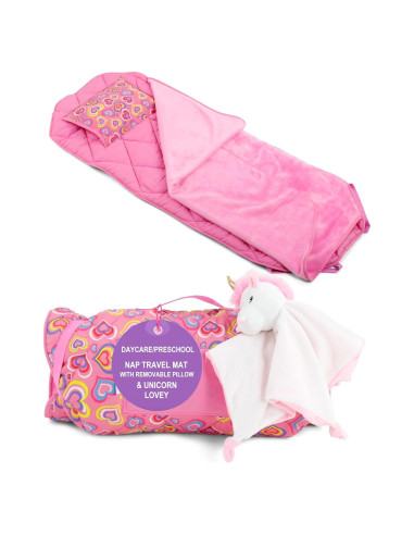 Colchoneta para Siesta Niños Emily Rose con Almohada y Manta