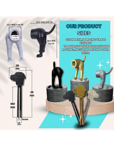 Set de 3 Tapas de Pasta de Dientes y Exprimidor Garzus