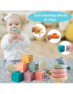 Cubo de Actividades Montessori ELLECK 6 en 1 para Bebés 2