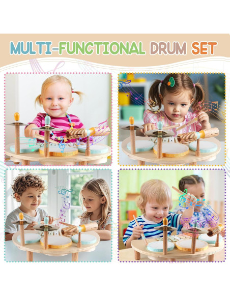 Juego de Batería Montessori Rmischolar para Niños 1-3 Años