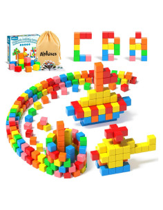 42 Piezas Bloques Magnéticos APLUSES para Niños 3-8 Años