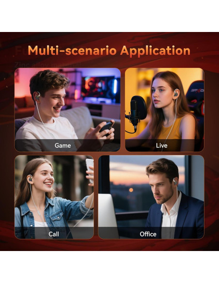 Auriculares KBEAR NZ02 In Ear con Cable y Micrófono Plata