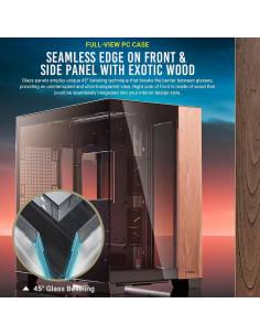 Caja de PC E-ATX Antec C8 Madera, Doble Cámara, Soporte 360mm 2