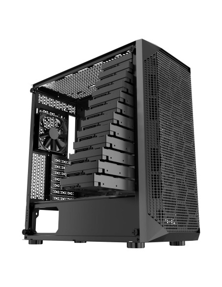 Caja de Juegos para PC VEVOR Torre Media con 4 Ventiladores