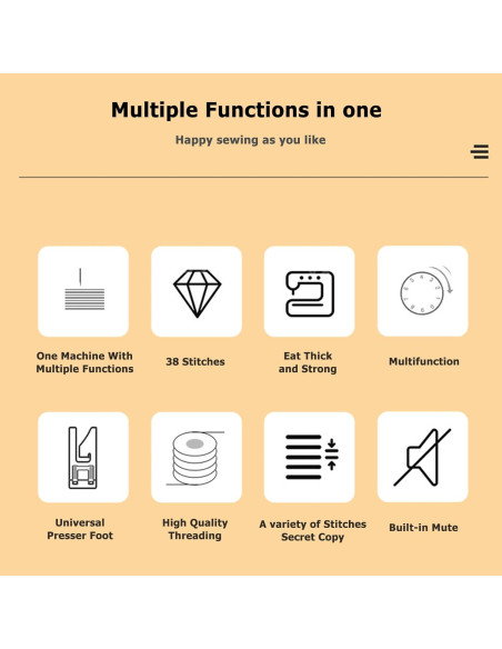 Máquina de Coser Mini Portátil GY10942 con 12 Puntadas y Mesa