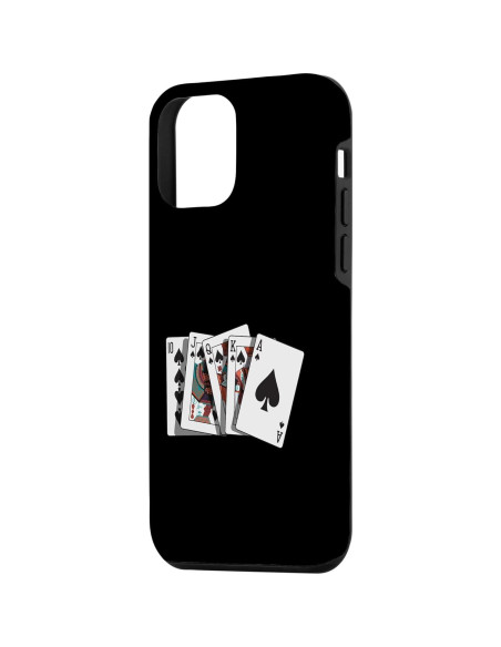 Funda Protectora iPhone 12 Mini Poker Royal Flush