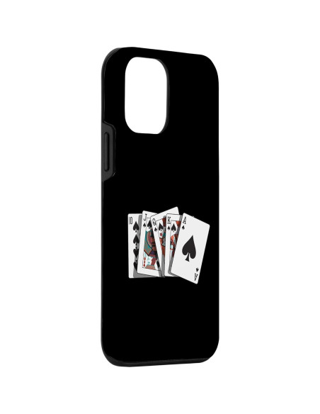Funda Protectora iPhone 12 Mini Poker Royal Flush