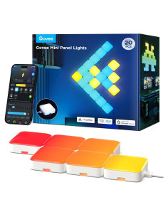 Luces de Panel LED Govee Mini RGBIC 20 Pcs, Control por Voz