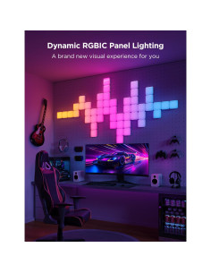 Luces de Panel LED Govee Mini RGBIC 20 Pcs, Control por Voz 2