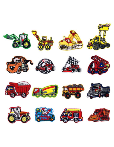 Woohome 16 Parches de Hierro Vehiculares para Ropa y Manualidades