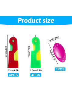 11 Enhebradores Automáticos de Agujas Psyqtsuary - 6.8x2.3cm y 4x2cm 2