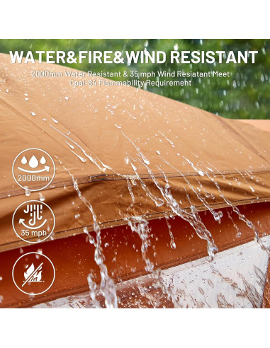 Tienda de Camping TIMBER RIDGE para 4 Personas Instantánea