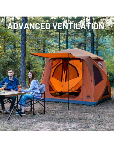 Tienda de Camping TIMBER RIDGE para 4 Personas Instantánea