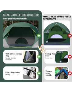 Carpa de Camping Loyeahcamp LYT-2581-4ML para 4 Personas 2