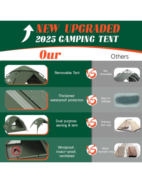 Tienda Pop Up Purebox para 2-3 Personas Impermeable