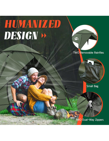 Tienda Pop Up Purebox para 2-3 Personas Impermeable