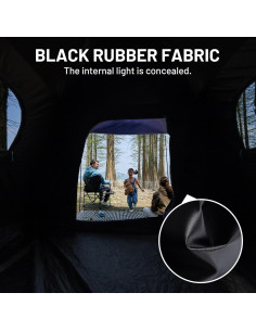 Tienda de Camping TIMBER RIDGE para 6 Personas Blackout 2.74x2.74m 2