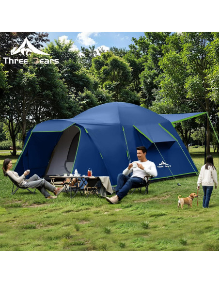 Tienda de Camping Tres Osos LC03 para 6 Personas Impermeable