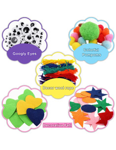 Kit de Títeres de Mano TOPZEA 12 Piezas DIY para Niños 2