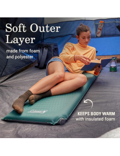 Almohadilla de Camping Autoinflable Coleman Silver Springs 182x51cm 2