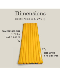 Colchón de Campamento Coleman PEAK1 Marigold 0.8 kg 2