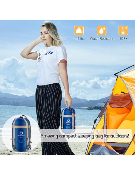 Saco de dormir ECOOPRO LW210 para clima cálido 210x76 cm