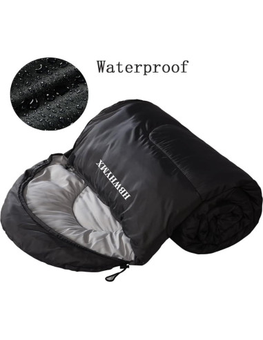 Saco de dormir HBWHYMX 218x80 cm impermeable 1 persona