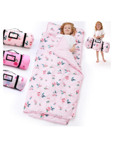 Mat de Nap Extra Grande BORPRES con Almohada y Manta Rosa