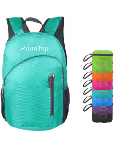 Mochila Plegable Ligera Jinlai Verde Azulado Resistente al Agua 2