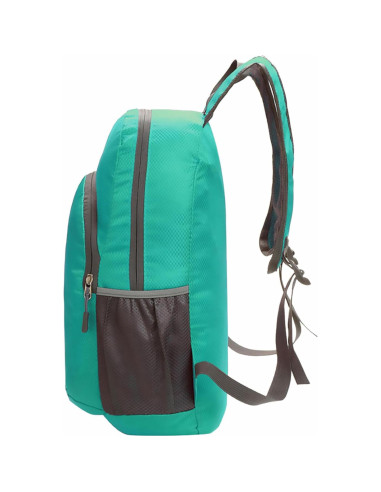 Mochila Plegable Ligera Jinlai Verde Azulado Resistente al Agua