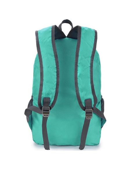 Mochila Plegable Ligera Jinlai Verde Azulado Resistente al Agua