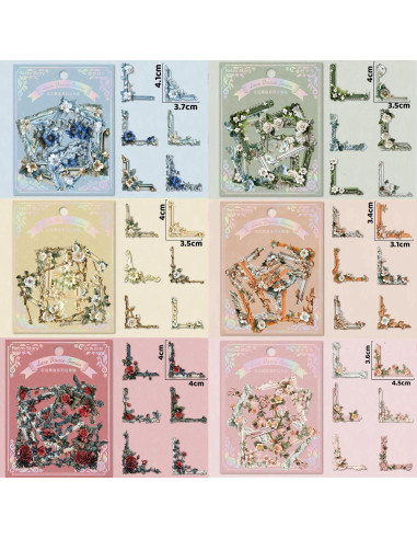 144 Calcomanías Vintage BROVITI para Decoración de Libros