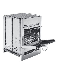 Estufa de Camping DZRZVD Plegable de Acero Inoxidable 2.58 kg