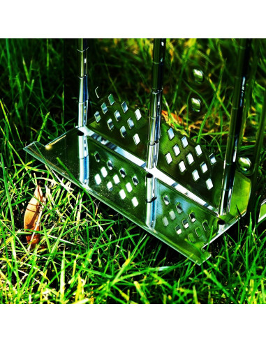 Estufa de Camping DZRZVD Plegable de Acero Inoxidable 2.58 kg