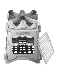 Estufa de Camping G4Free Plegable de Acero Inoxidable