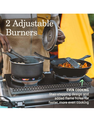 Estufa de Camping Coleman PEAK1 2 Quemadores Gas 20,000 BTUs