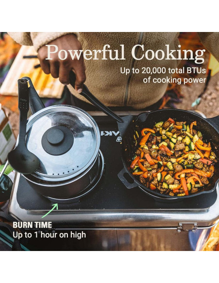 Estufa de Camping Coleman PEAK1 2 Quemadores Gas 20,000 BTUs Estufa de Camping Coleman PEAK1 2 Quemadores Gas 20,000 BTUs