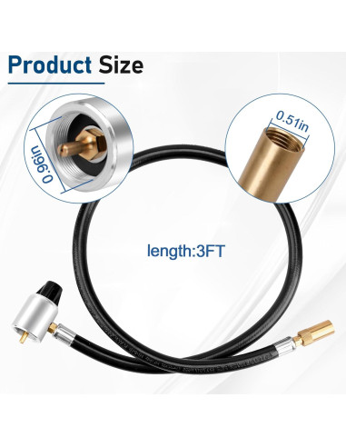 Manguera Adaptadora de Propano FATCANMA 5430 para Estufas Coleman