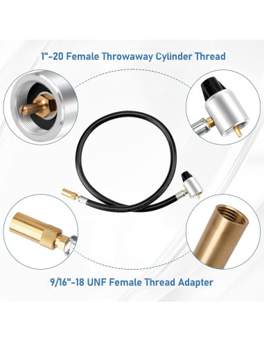 Manguera Adaptadora de Propano FATCANMA 5430 para Estufas Coleman
