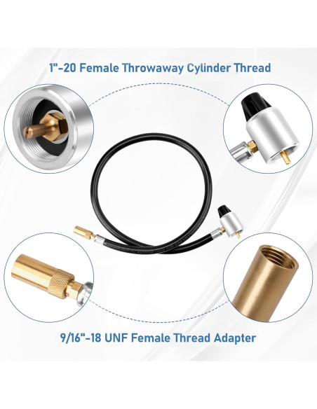Manguera Adaptadora de Propano FATCANMA 5430 para Estufas Coleman