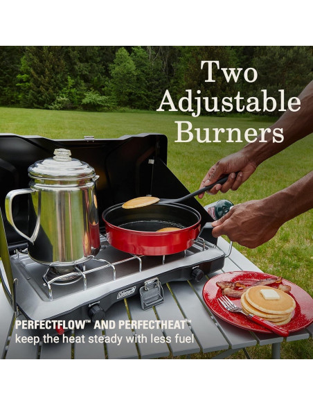 Estufa de Camping Coleman Triton de Propano 2 Quemadores