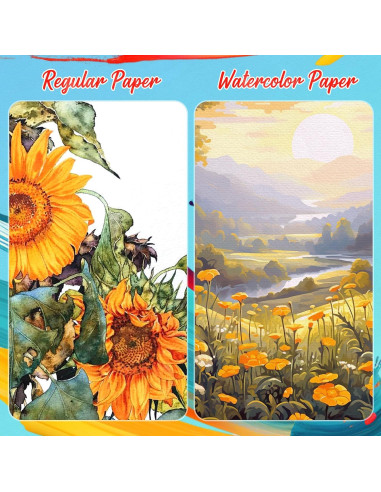 Juego de Pintura Acuarela Caliart 100 Colores con Pinceles