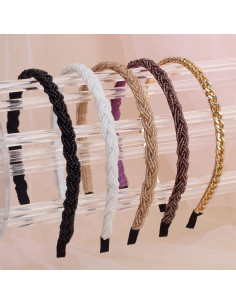 Diademas de Perlas y Cuentas LYroo - Paquete de 10 Unidades 2